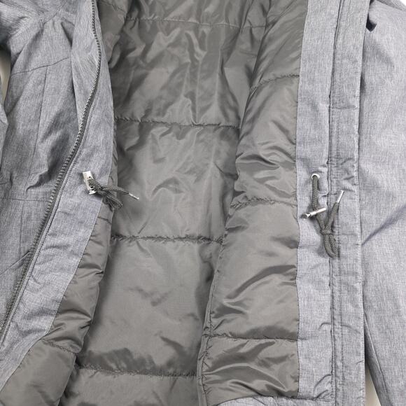 Columbia Jacket Womens Medium Gray Omni-Tech Hooded Insulated Parka Waterproof - Picture 11 of 14
